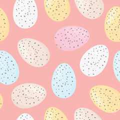 Happy Easter seamless pattern  -vector illustration
