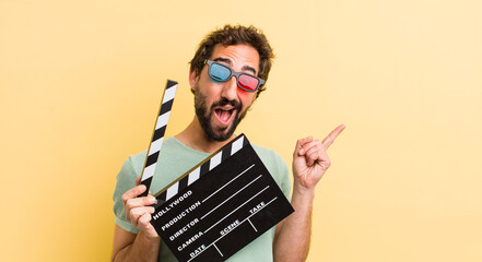 young man with a clapper