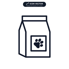 pet food icon symbol template for graphic and web design collection logo vector illustration