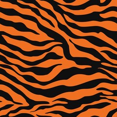 
tiger vector seamless print, pattern for textile