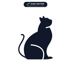 cat icon symbol template for graphic and web design collection logo vector illustration