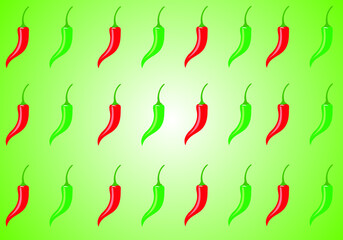 red and green chili background