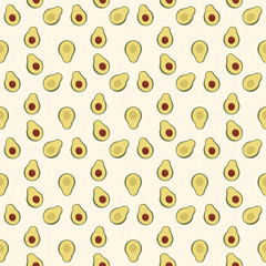 pattern of avocado halves
