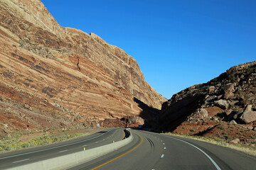 Driving into Spotted Wolf Canyon, Utah