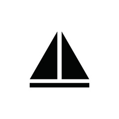 triangle icon on white background