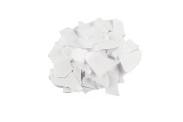 Obraz premium Empty white paper pieces isolated.