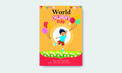 World Children's Day Flyer Template