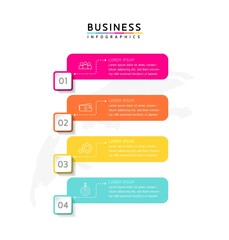 Vector illustration, infographics design, template, marketing, information, with 4 options or steps