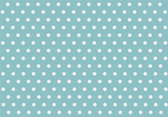 seamless polka dots pattern with cadel blue background - obrazy, fototapety, plakaty