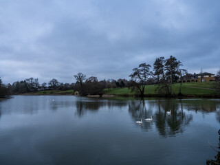 clouds over the lake