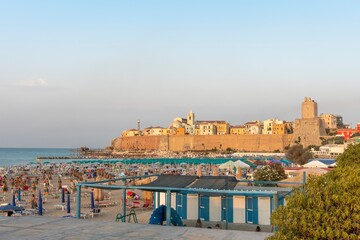 Panoramic view of the historic village of Termoli (CB - Italy)