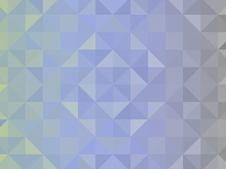 Blue segmented background. Triangular pixelation. Color texture.