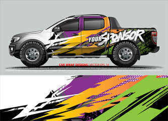 race car Livery for vehicle wrap design vector 
