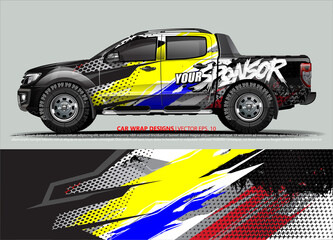 race car Livery for vehicle wrap design vector 
