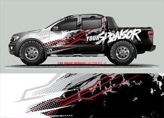 race car Livery for vehicle wrap design vector 
