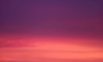Dusk Sky with Gradient Pastel Orange and Deep Purple Sunset Afterglow