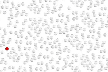 Medical pills and tablet. Macro top down view with background detail