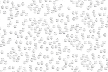 Medical pills and tablet. Macro top down view with background detail