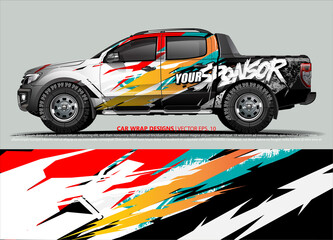 race car Livery for vehicle wrap design vector 
