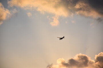 Obraz premium A plane in the sky