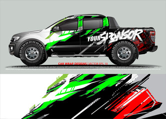 Fototapeta premium race car Livery for vehicle wrap design vector 