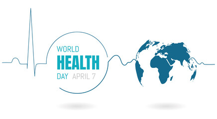  World Health Day. April 7. Vector EPS 10.