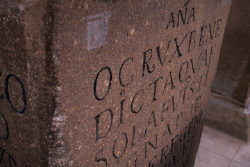 textura, piedra, letras, tallado, monumento, copacabana
