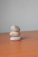 Stack of white natural zen stones.
your mind, your soul
balancing, begging, meditation concept.