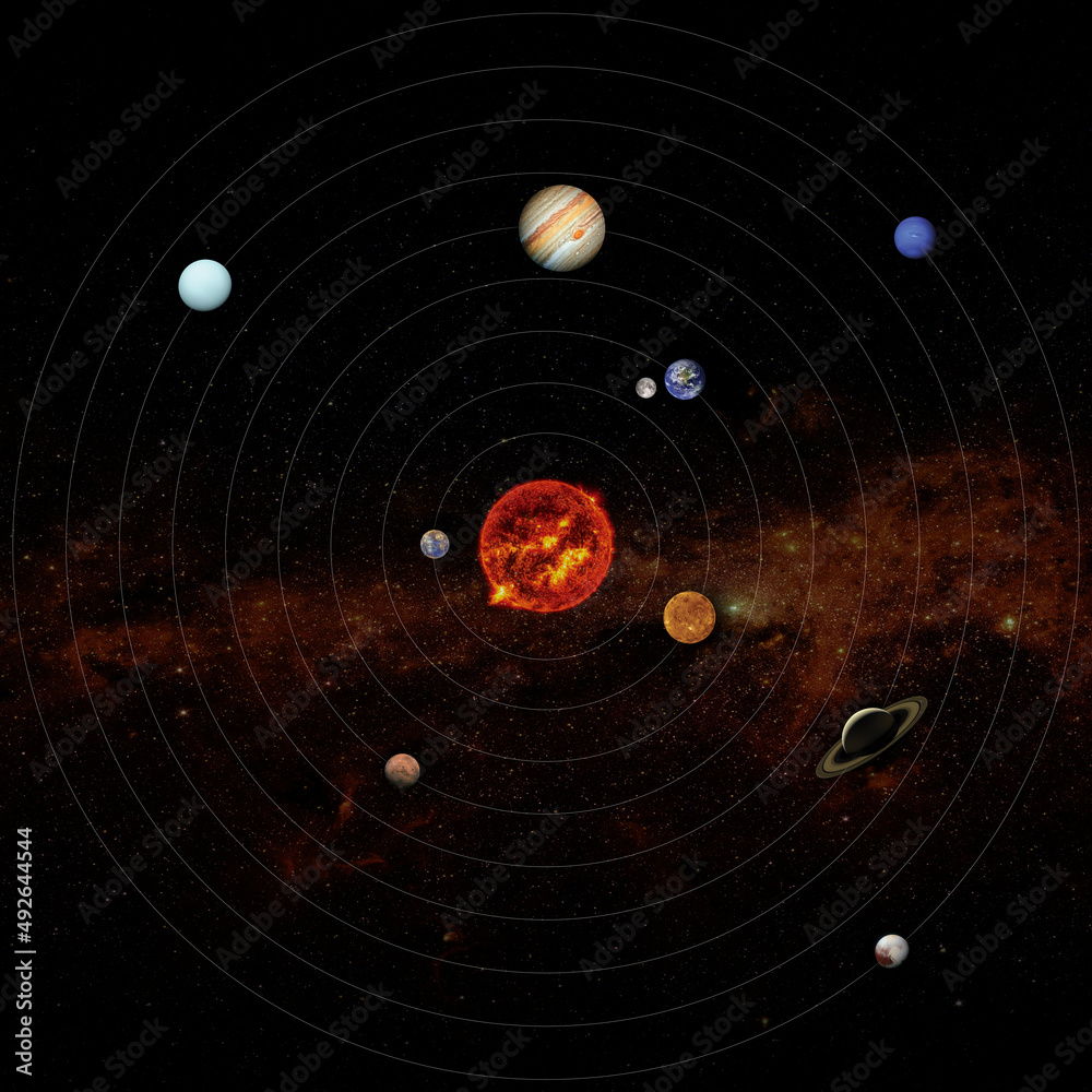 Canvas Prints solar system. elements of this image furnished by nasa