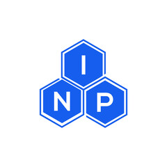 INP letter logo design on White background. INP creative initials letter logo concept. INP letter design. 
