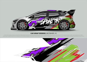 race car Livery for vehicle wrap design vector 
