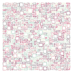 Fototapeta premium Offset Quads generative art background art illustration