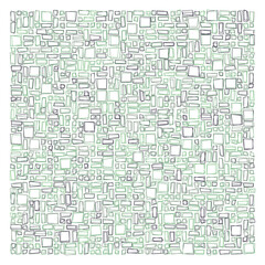 Fototapeta premium Offset Quads generative art background art illustration