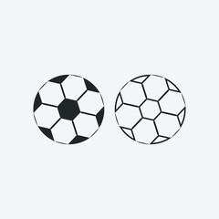 Fototapeta premium Football vector icon illustration sign