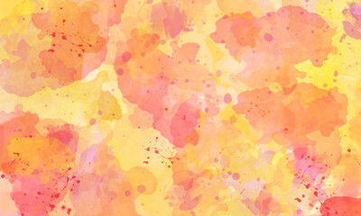 Abstract translucent multicolored watercolor background, watercolor splashes