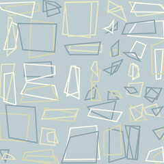 Fototapeta premium Offset Quads generative art background art illustration