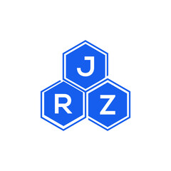 JRZ letter logo design on White background. JRZ creative initials letter logo concept. JRZ letter design. 
