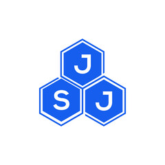 JSJ letter logo design on White background. JSJ creative initials letter logo concept. JSJ letter design. 
