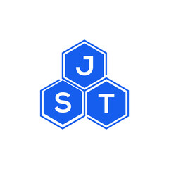 JST letter logo design on White background. JST creative initials letter logo concept. JST letter design. 
