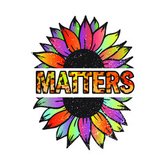 Matters Sunflower Vector art Design 