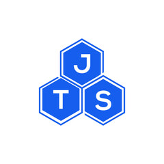 JTS letter logo design on White background. JTS creative initials letter logo concept. JTS letter design. 