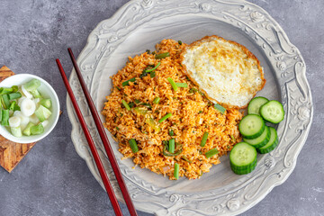 Nasi Goreng -  Indonesian Chicken Fried Rice, Asian Food Photography
