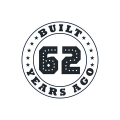 62 years birthday celebration, Built 62 years ago