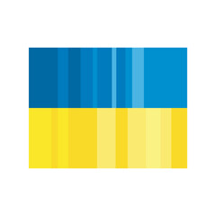 flat ukraine flag design