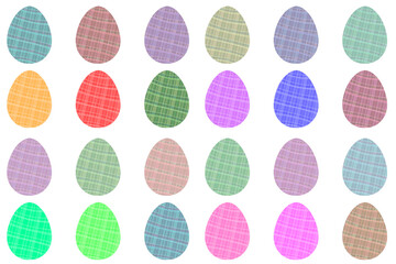pastel green easter eggs pink blue weave pattern easter egg red design purple decor icon set yellow decoration