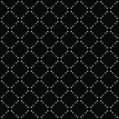 Black and white seamless pattern texture. Greyscale ornamental graphic design. Mosaic ornaments. Pattern template. Vector illustration. EPS10.