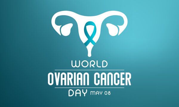 World Ovarian Cancer is observed every year on May 8, it is a group of diseases that originates in the ovaries, or in the related areas of the fallopian tubes and the peritoneum. Vector illustration