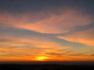 Obraz premium sunset in the mountains