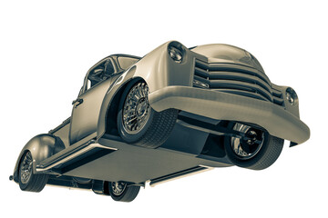 no brand hot rod pick up car