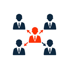 Communication, network icon. Editable vector graphics.